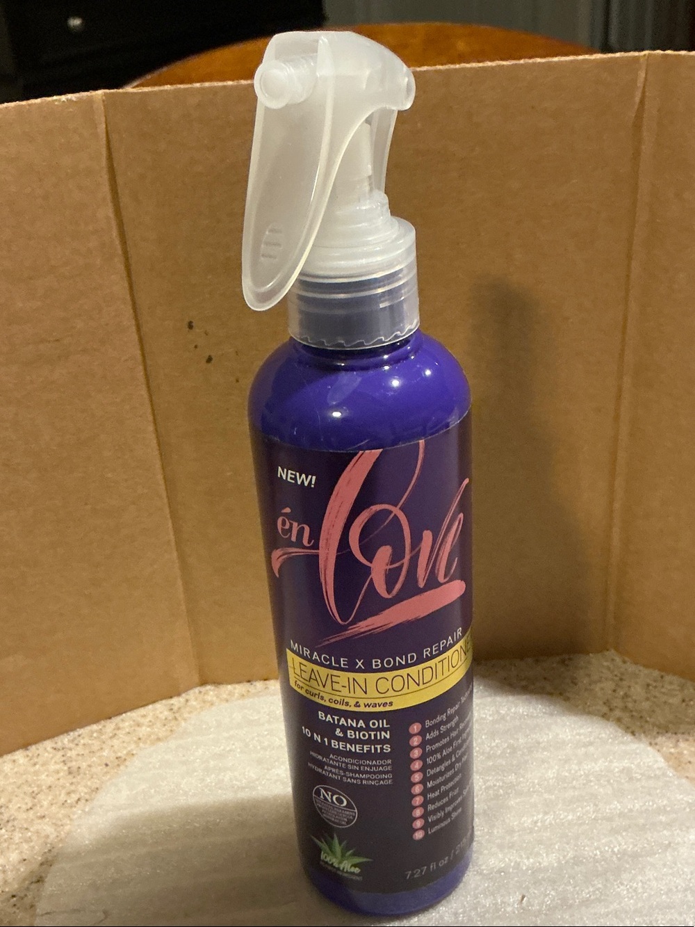 ‘en Love Leave In Conditioner Miracle X Bond Repair for Curls Coils Waves 7.3oz